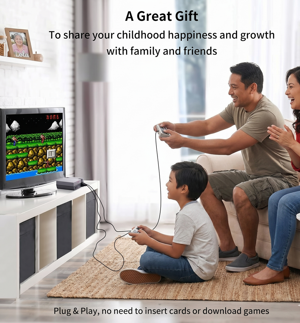 Mini Nes Game Anniversary Edition Built- in 620 Classic games + FREE SEIKO DIVERS WATCH