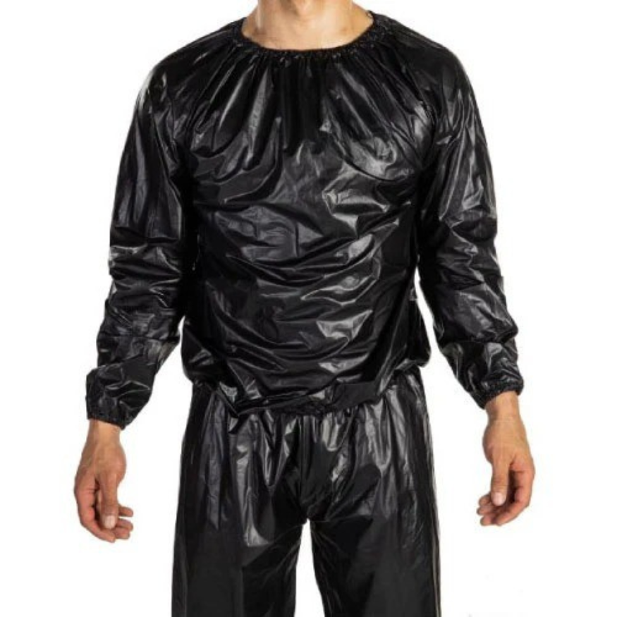 Black SaunaSuit Set Top and Pants Unisex