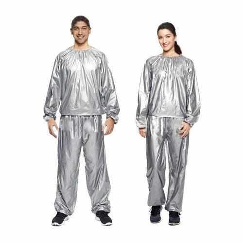 Silver SaunaSuit  Set Top and Pants Unisex