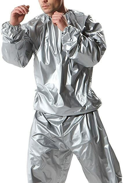 Silver SaunaSuit  Set Top and Pants Unisex