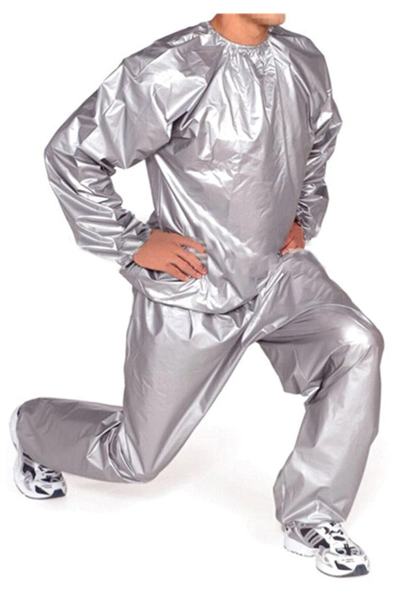 Silver SaunaSuit  Set Top and Pants Unisex