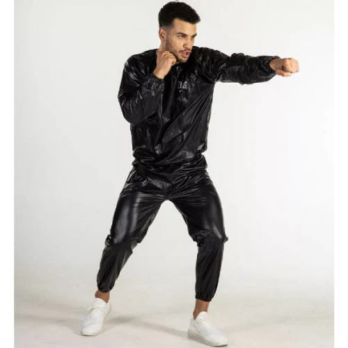 Black SaunaSuit Set Top and Pants Unisex